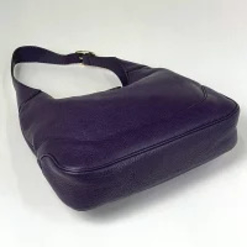 Gucci Jackie Handbag Bag Leather Shoulder Purple